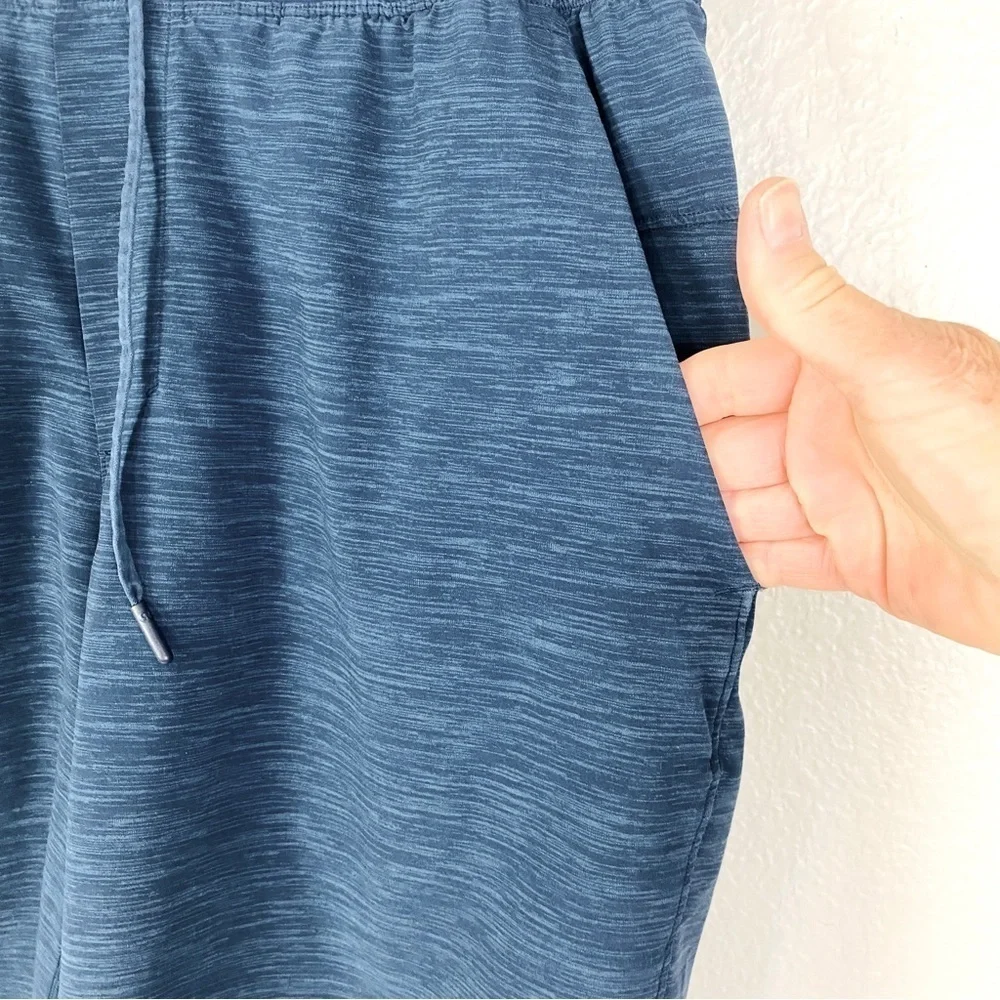 Lululemon T.H.E. Lined Heather Blue Athletic Shorts Size M